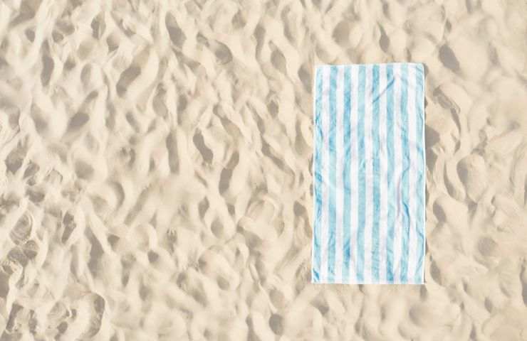 Asciugamano in spiaggia