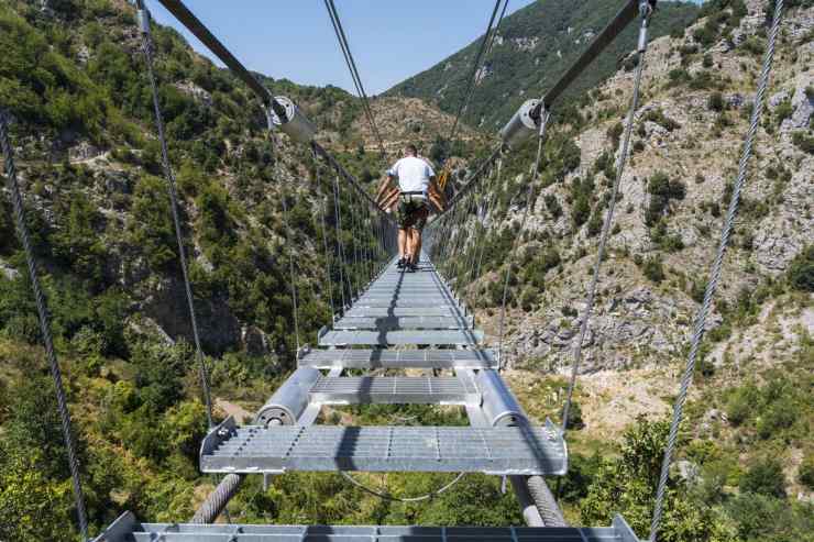 Ponte tibetano a Castelsaraceno