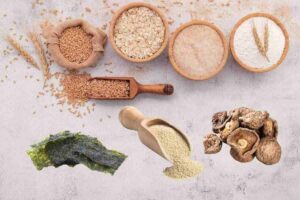 cereali, funghi, alghe
