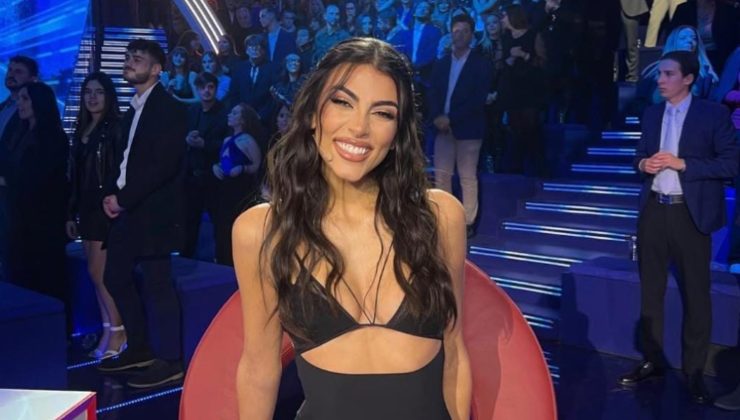 Giulia Salemi in studio al Grande Fratello