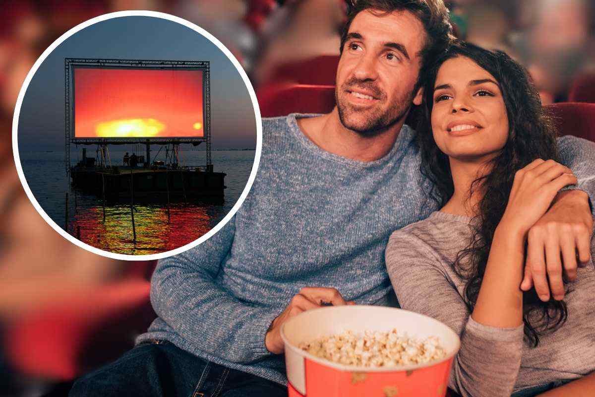 Uomo e donna seduti, cinema