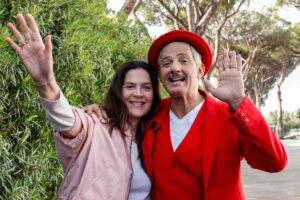 Fiorello e la moglie
