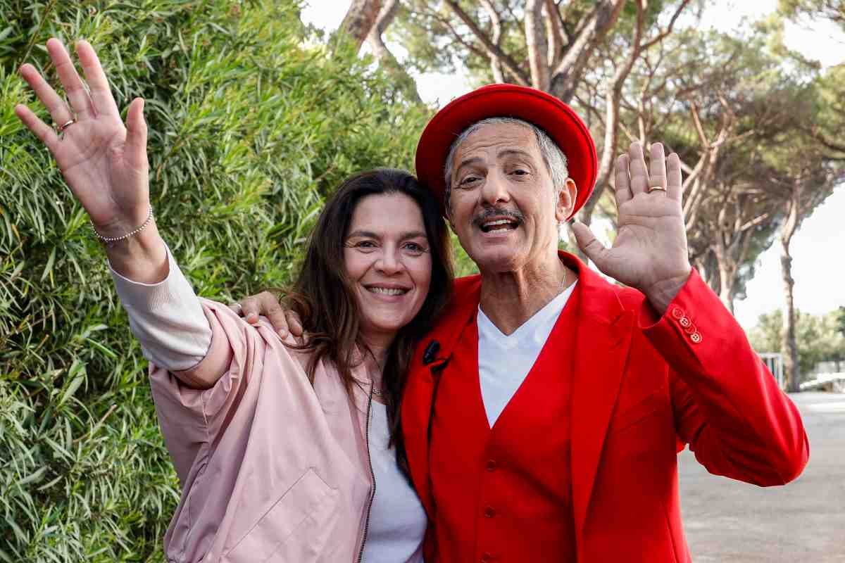 Fiorello e la moglie