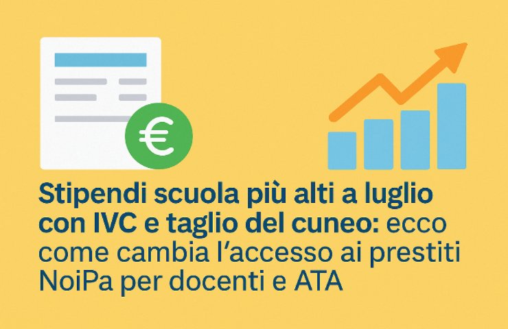 Annuncio informativo sugli aumenti degli stipendi per il personale scolastico a luglio 