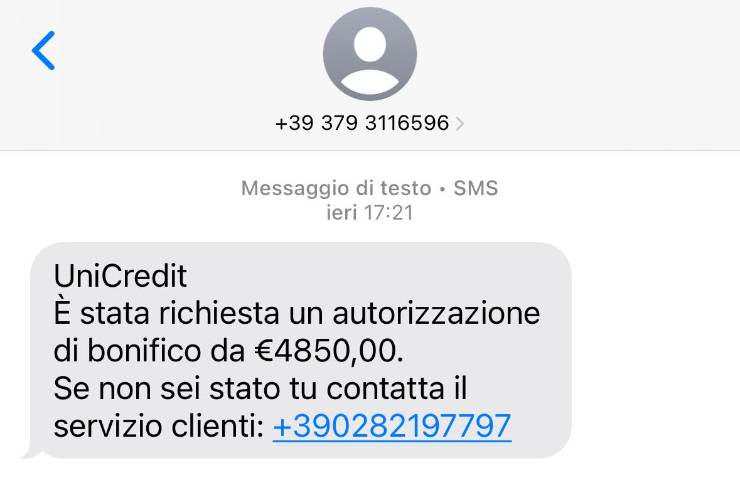 Truffa Unicredit