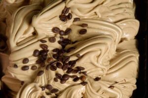 gelato con chicchi di caffè