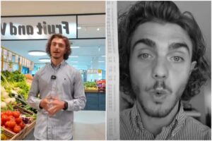 La spesa di un nutrizionista, due frame del video di Giulio Rossi