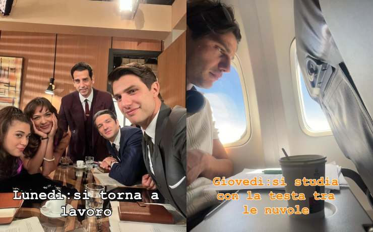 paradiso signore attori e pietro masotti in aereo