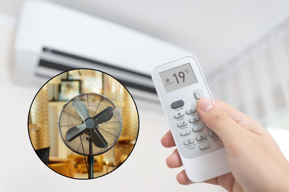 ventilatore e condizionatore
